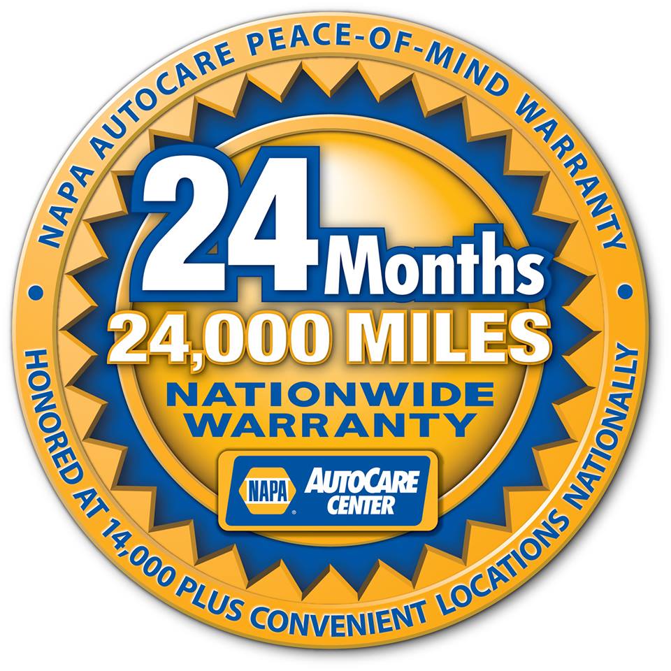 NAPA warranty 2 YR | 24,000 Mile