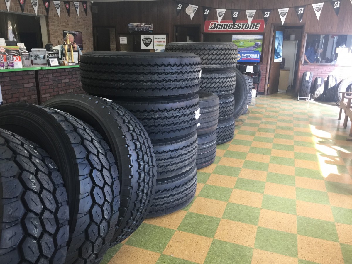 tires in the shop